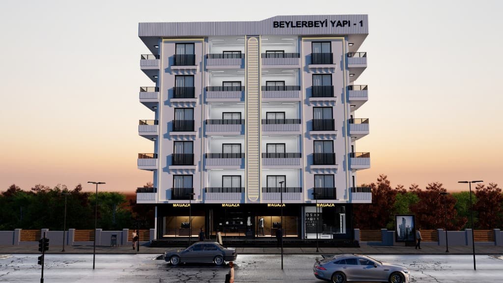 Beylerbeyi Yapı - 1 konut projesi dış cephe görünümü